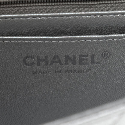 Chanel Metallic Lambskin Quilted Mini Rectangular Flap Silver 6 of 9