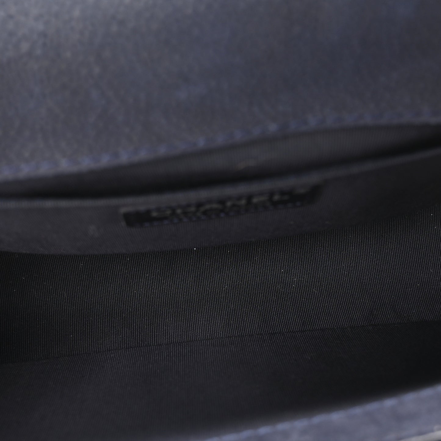 Iridescent Caviar Quilted Medium Boy Flap Dark Blue