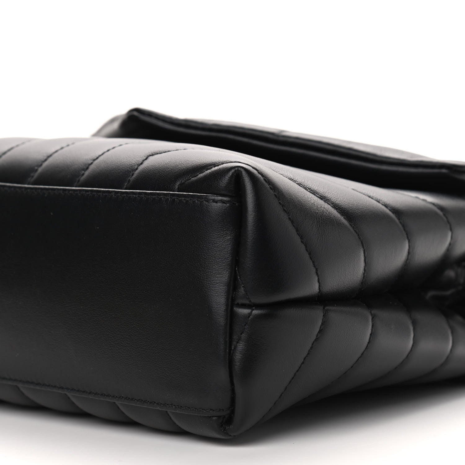 Saint Laurent Calfskin Y Quilted Monogram Small Loulou Chain Satchel Black 12 of 12