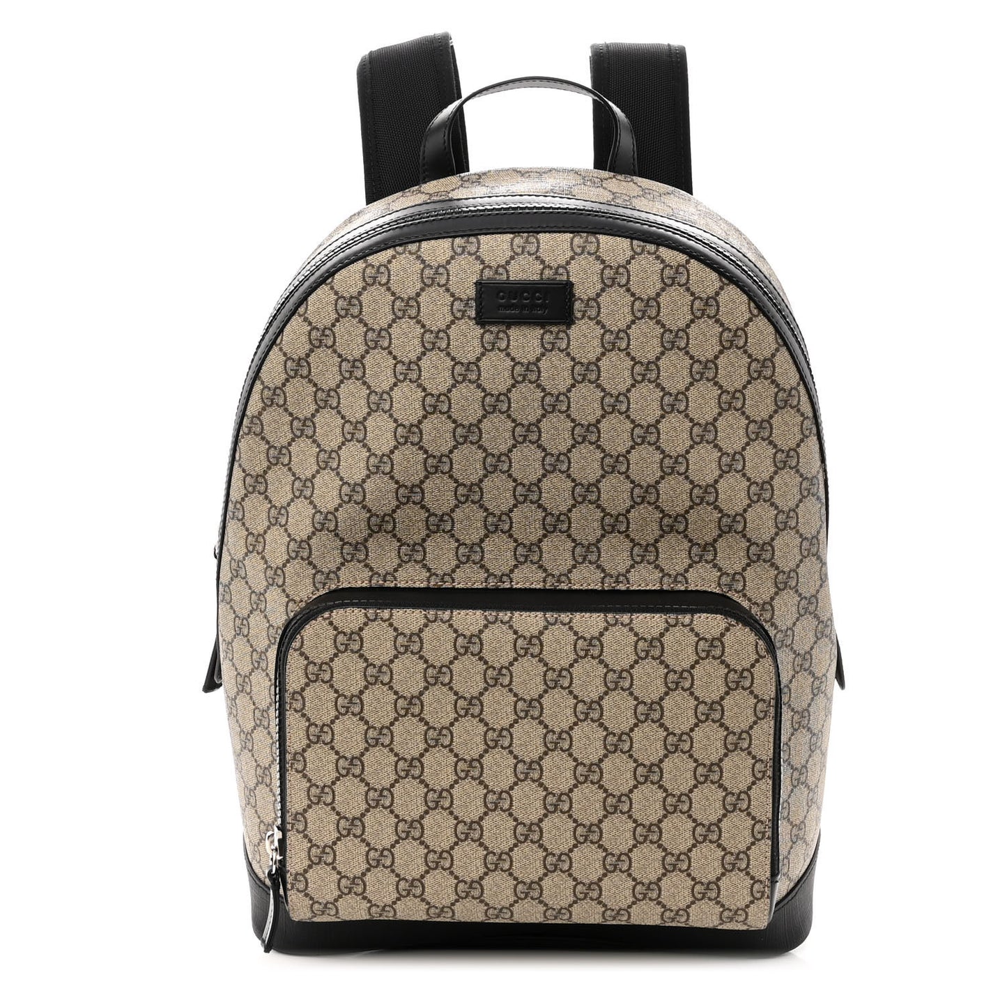 GG Supreme Monogram Medium Backpack Black
