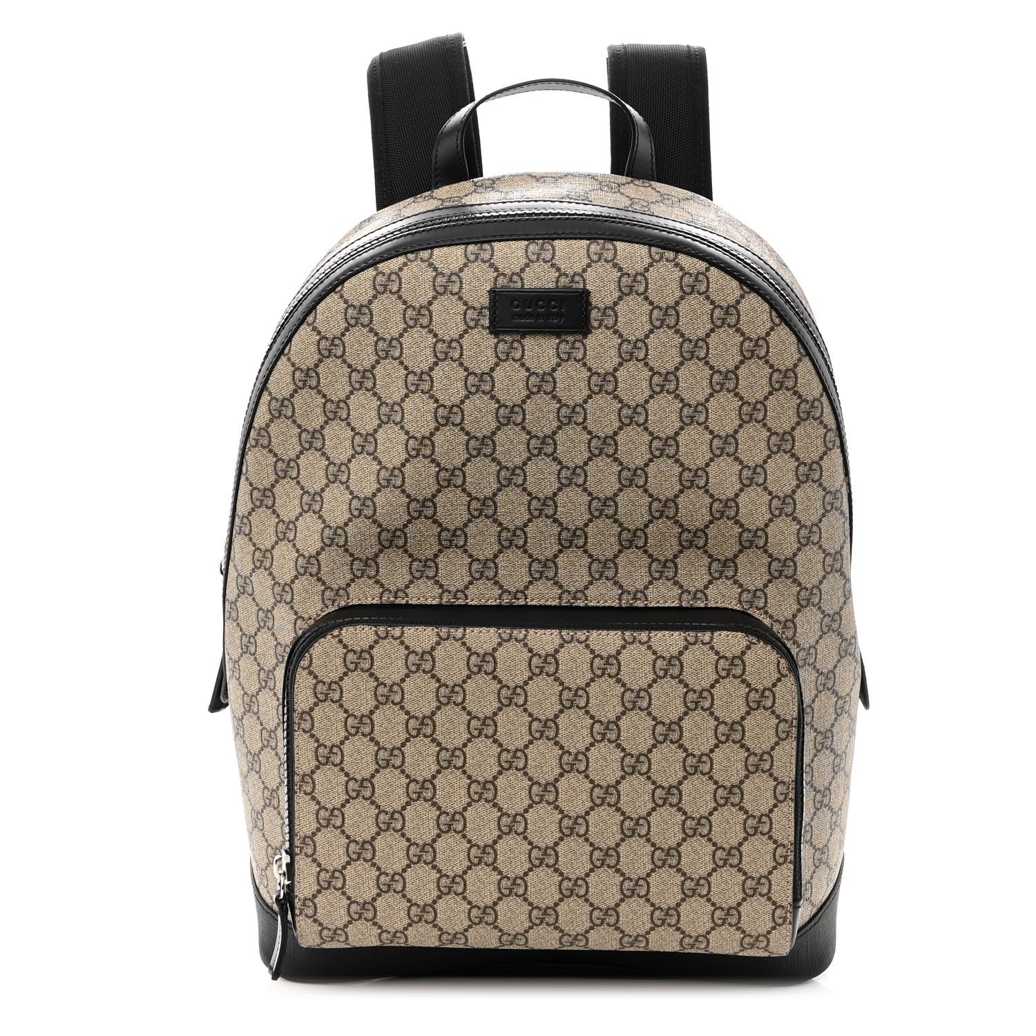 Gucci GG Supreme Monogram Medium Backpack Black 1 of 10