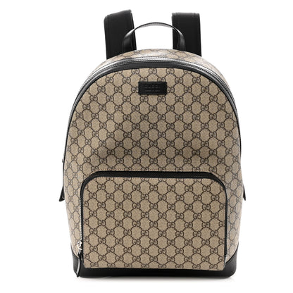 Gucci GG Supreme Monogram Medium Backpack Black 1 of 10