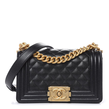 Chanel Caviar Quilted Small Boy Flap Black 1 of 10