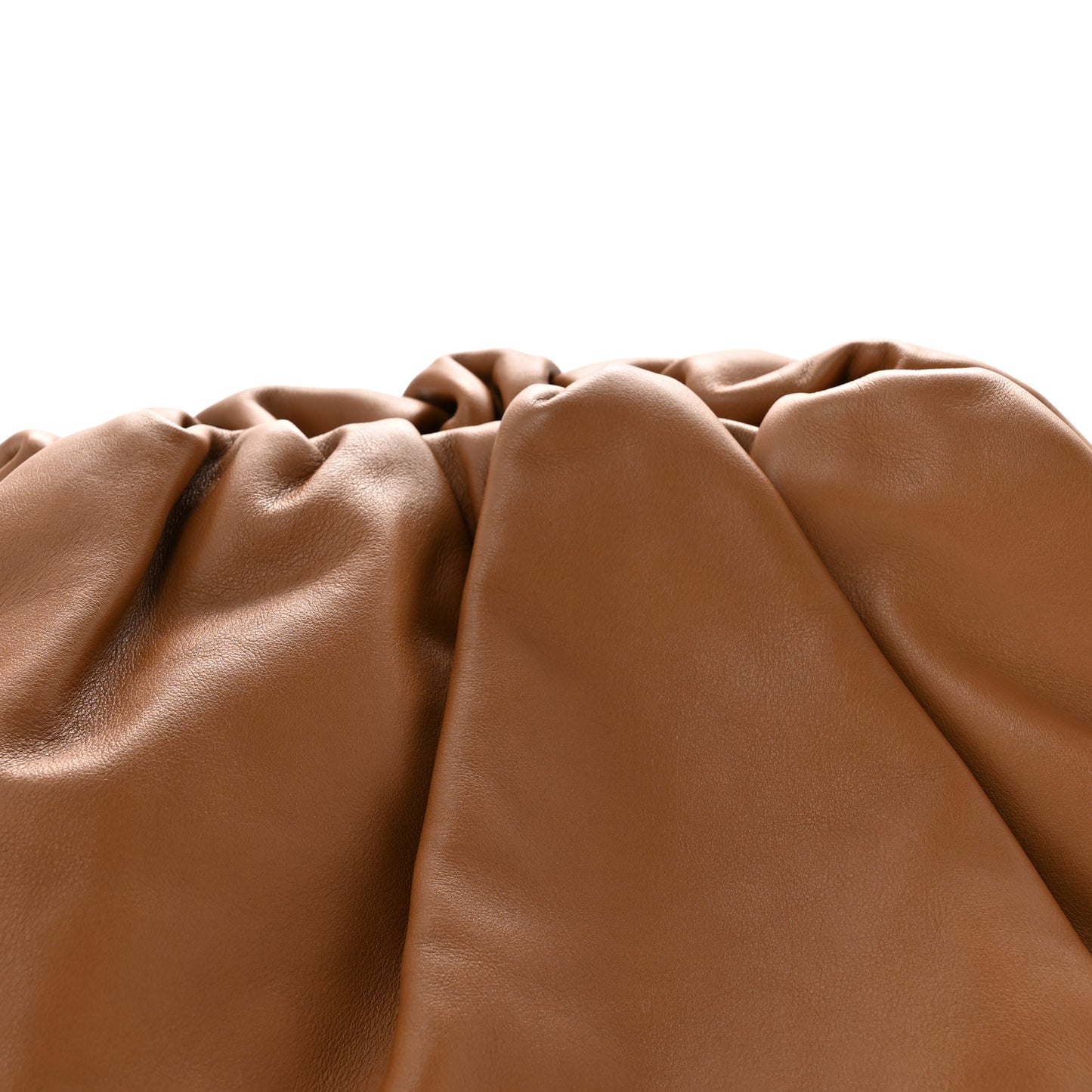 Smooth Butter Calf The Pouch Oversized Clutch Cammello