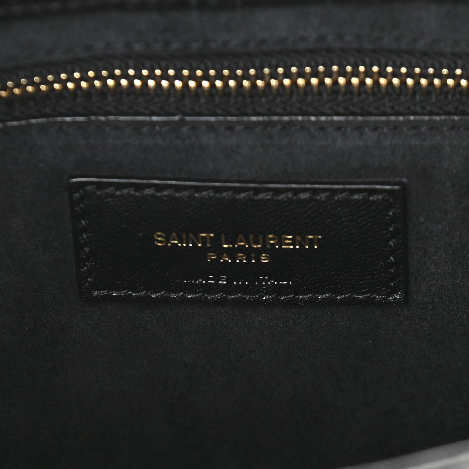 Saint Laurent Calfskin Crocodile Embossed Le 5 A 7 Hobo Black 6 of 9