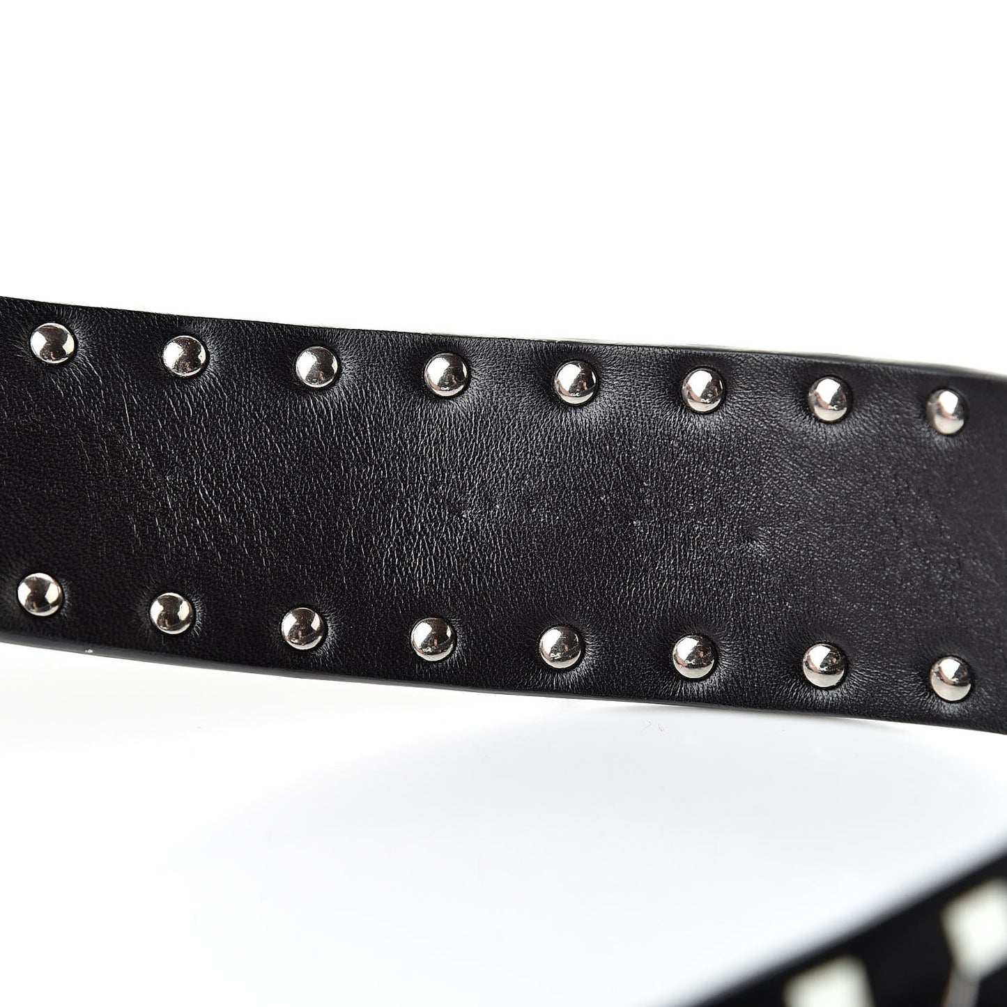 Lambskin Free Rockstud Spike Shoulder Strap Black