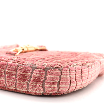 Gucci Velvet Crocodile Jacquard Small Jackie 1961 Hobo Pink 10 of 10