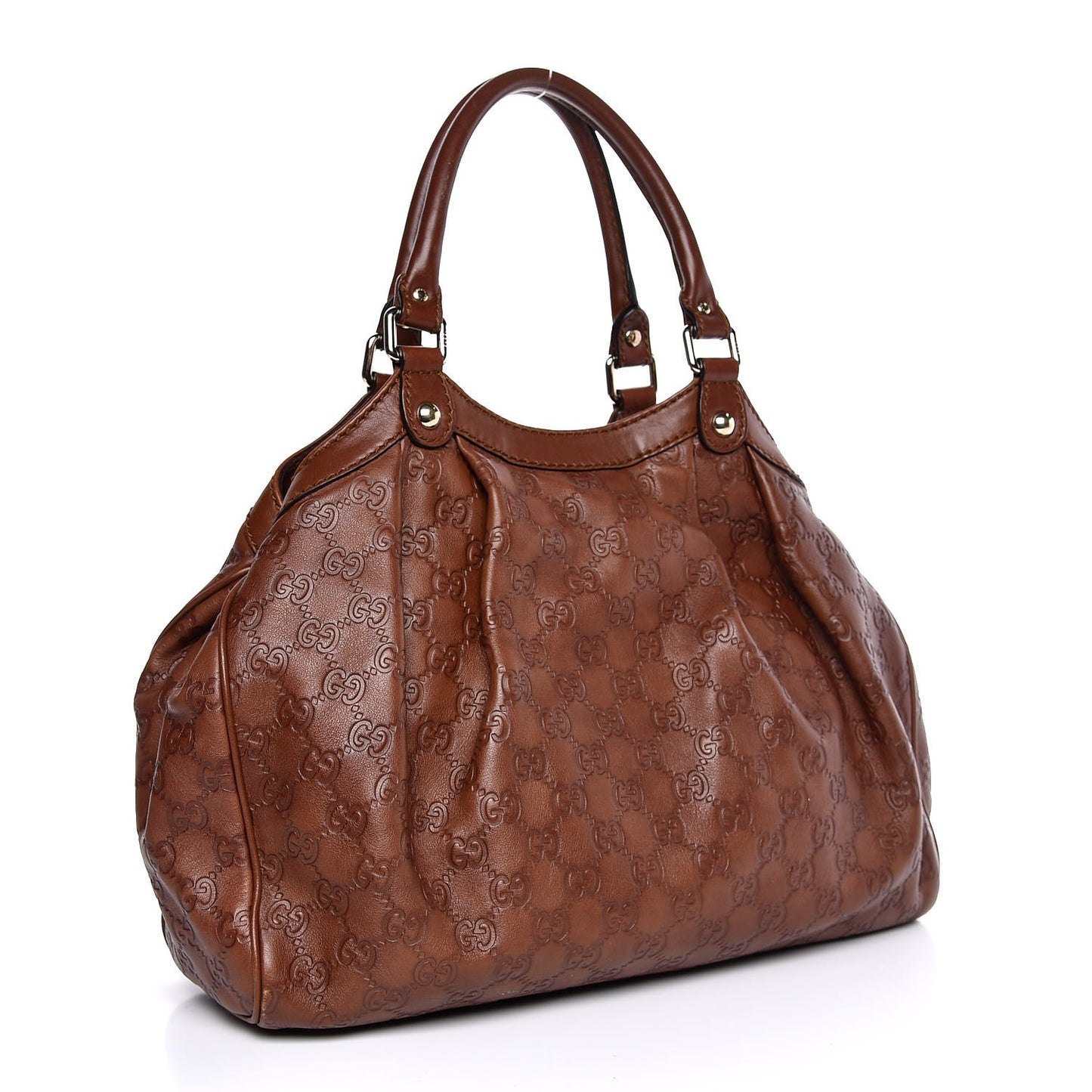 Guccissima Medium Sukey Tote Brown