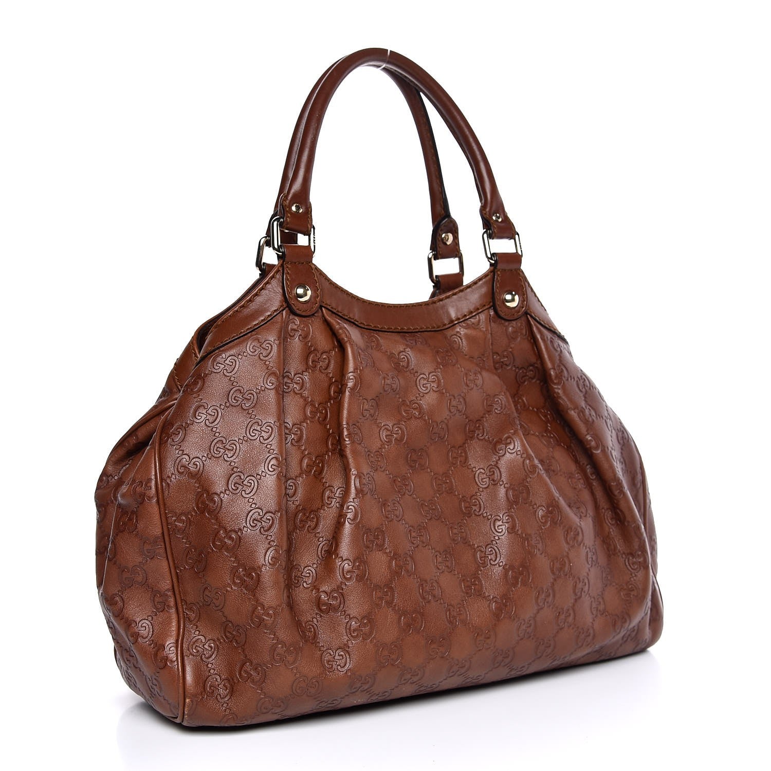 Gucci Guccissima Medium Sukey Tote Brown 3 of 11