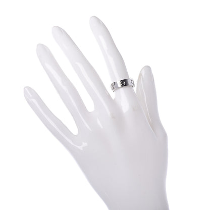 Cartier 18K White Gold 5.5mm LOVE Ring 49 4.75 2 of 5