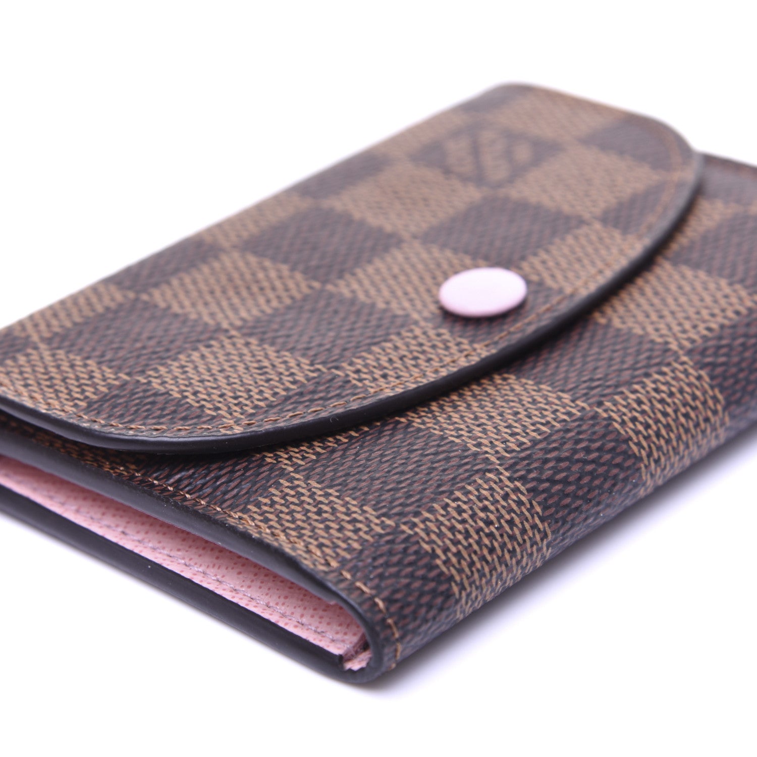 Louis Vuitton Damier Ebene Rosalie Coin Purse Rose Ballerine 6 of 9