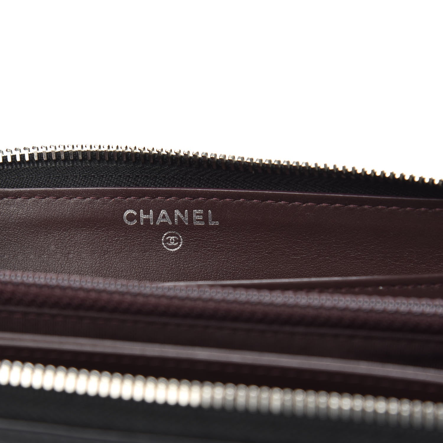 Chanel Grained Calfskin Neo Executive Zip Around Wallet Black 6 of 11