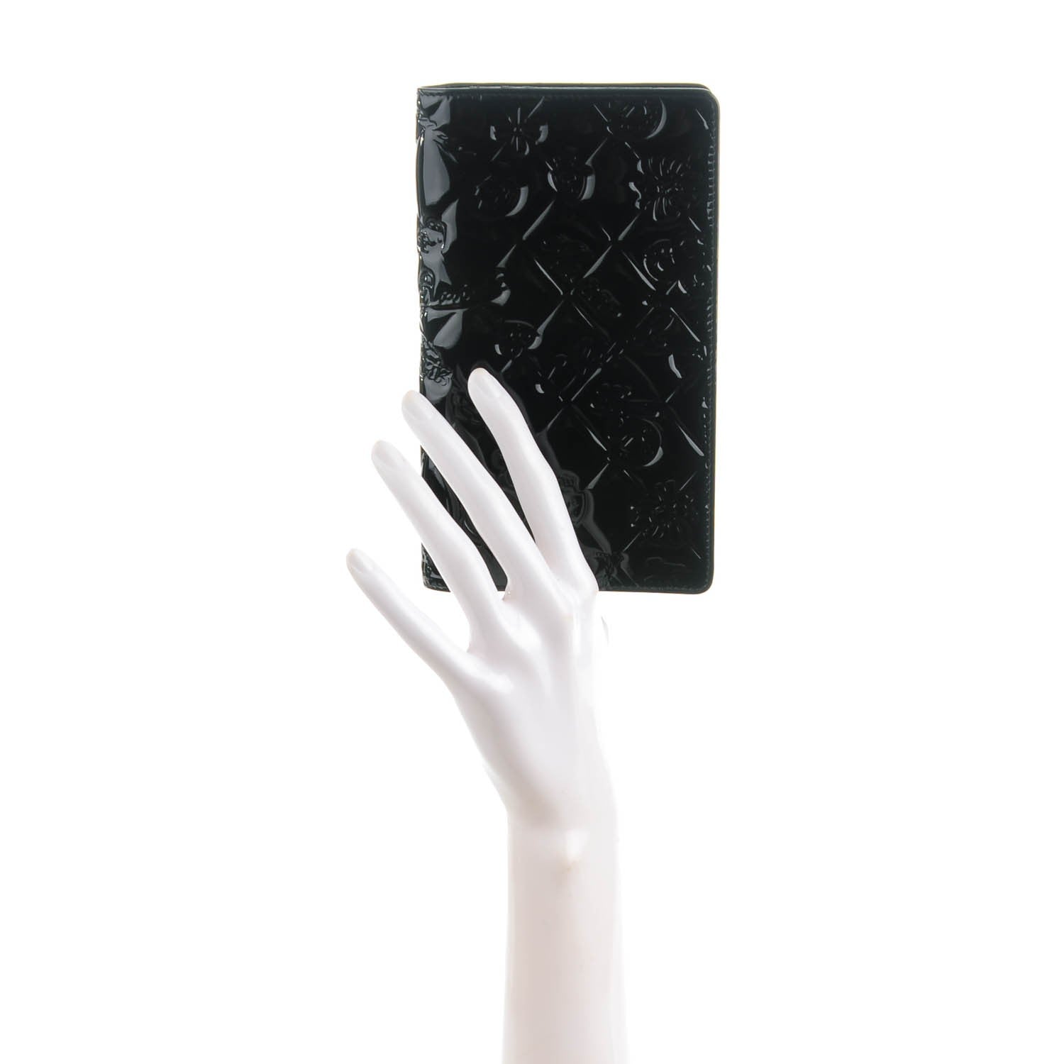 Chanel Patent Calfskin Lucky Symbols Yen Wallet Black 2 of 8