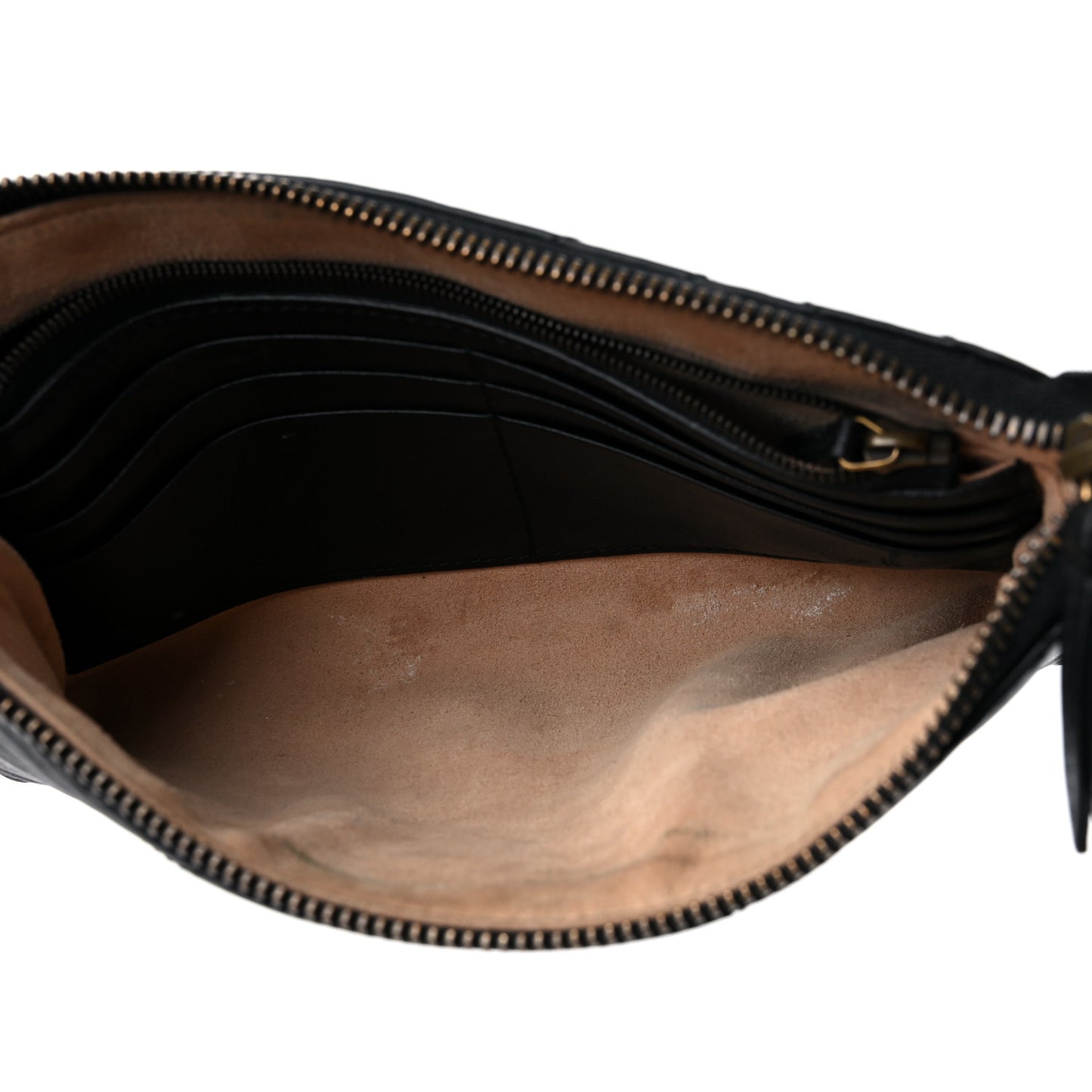 Calfskin Matelasse Mini GG Marmont Chain Bag Black