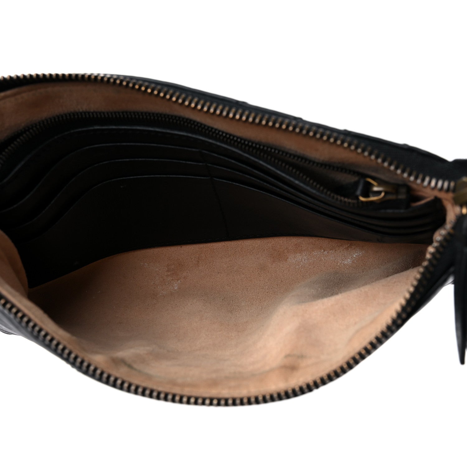Gucci Calfskin Matelasse Mini GG Marmont Chain Bag Black 5 of 14