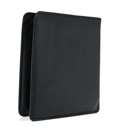 Louis Vuitton Epi 6 Card Billfold Wallet Black 3 of 12