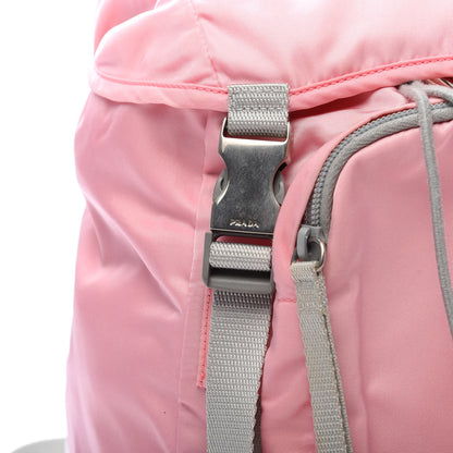 Prada Nylon Vela Double Buckle Backpack Pink 8 of 11