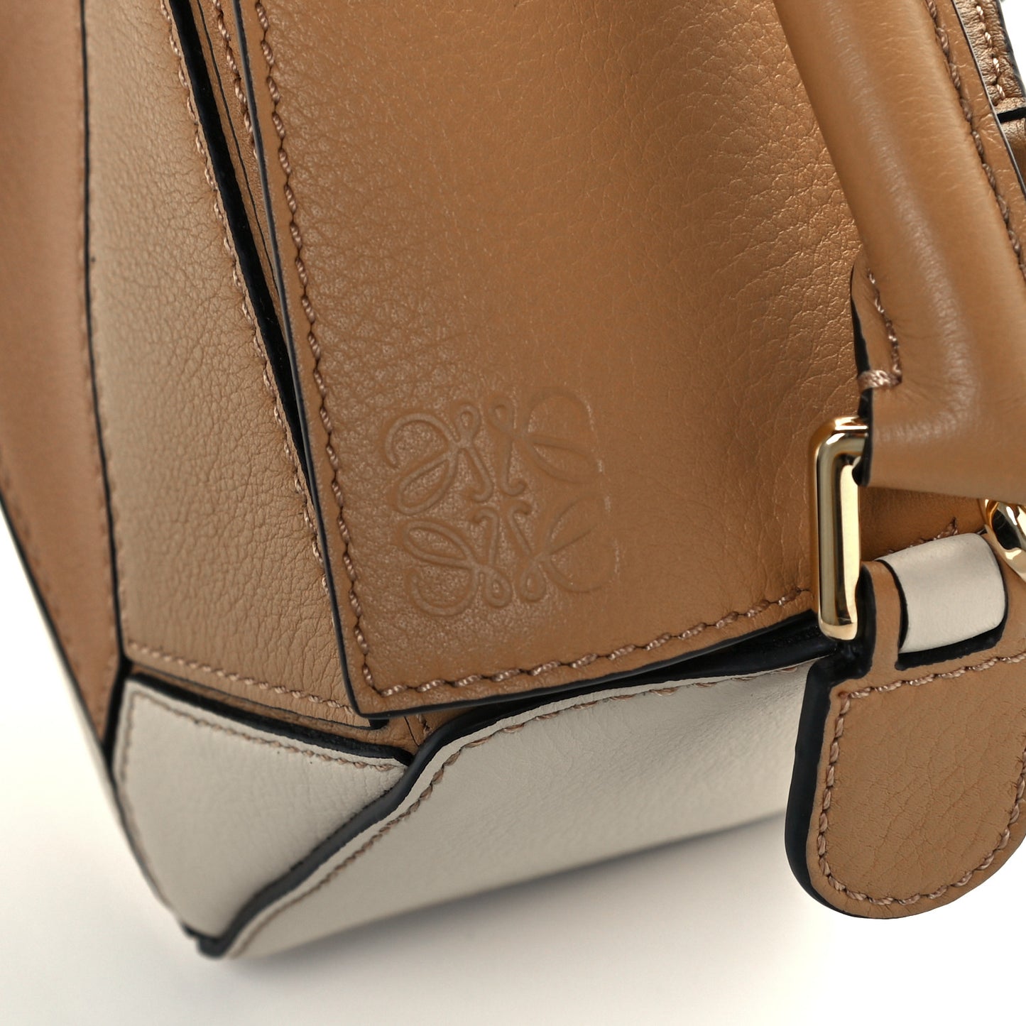 Calfskin Mini Puzzle Bag Dune Warm Desert