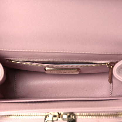 Chanel Snakeskin Caviar Quilted Small Business Affinity Flap Light Pink 5 of 9