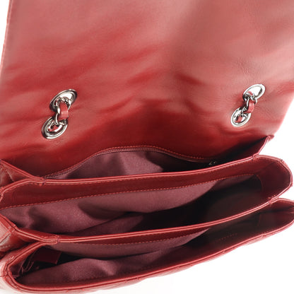Chanel Lambskin Quilted Large 3 Flap Red 5 of 8
