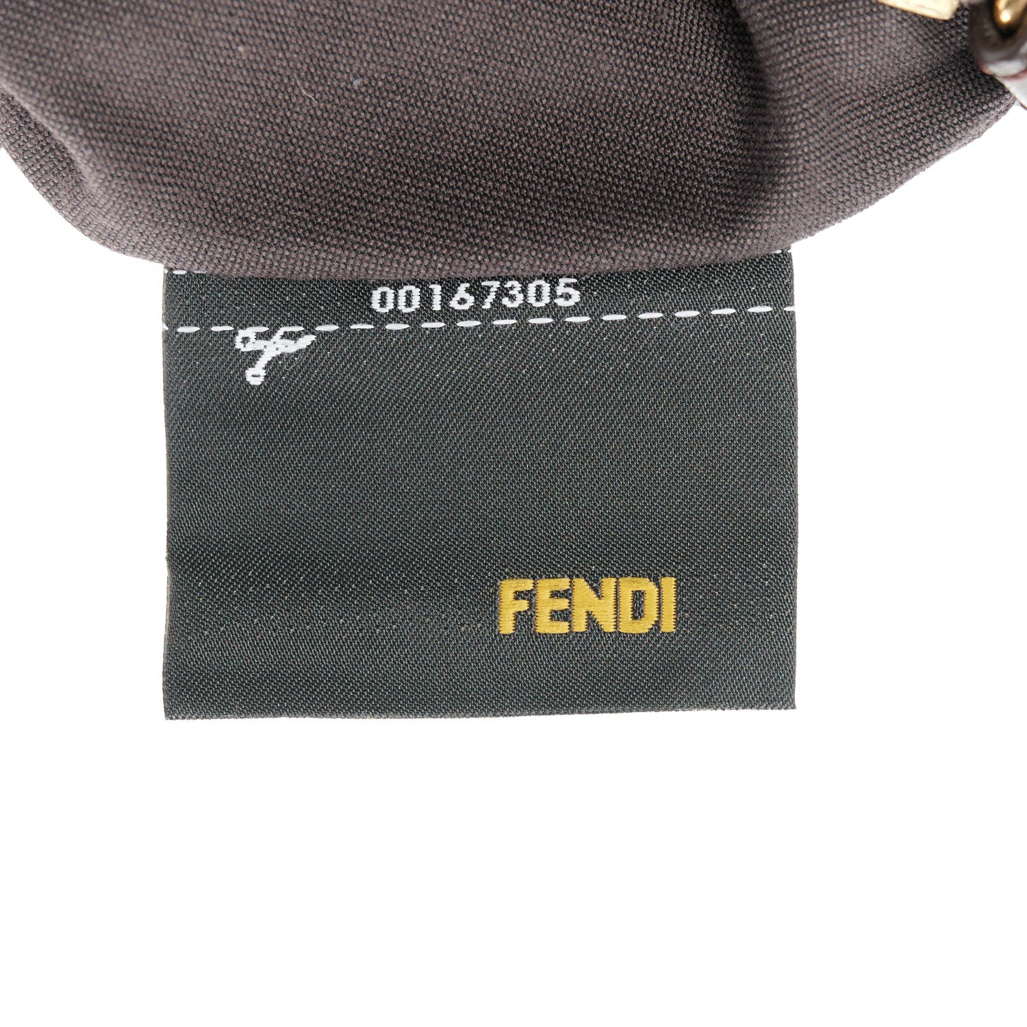 Fendi Zucchino Spalmati Forever Pochette Moro Black 8 of 11