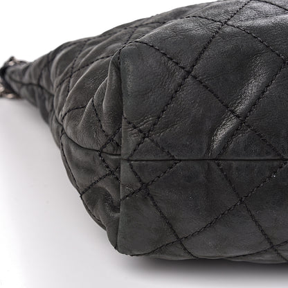 Chanel Iridescent Calfskin Coco Daily Hobo Black 17 of 18