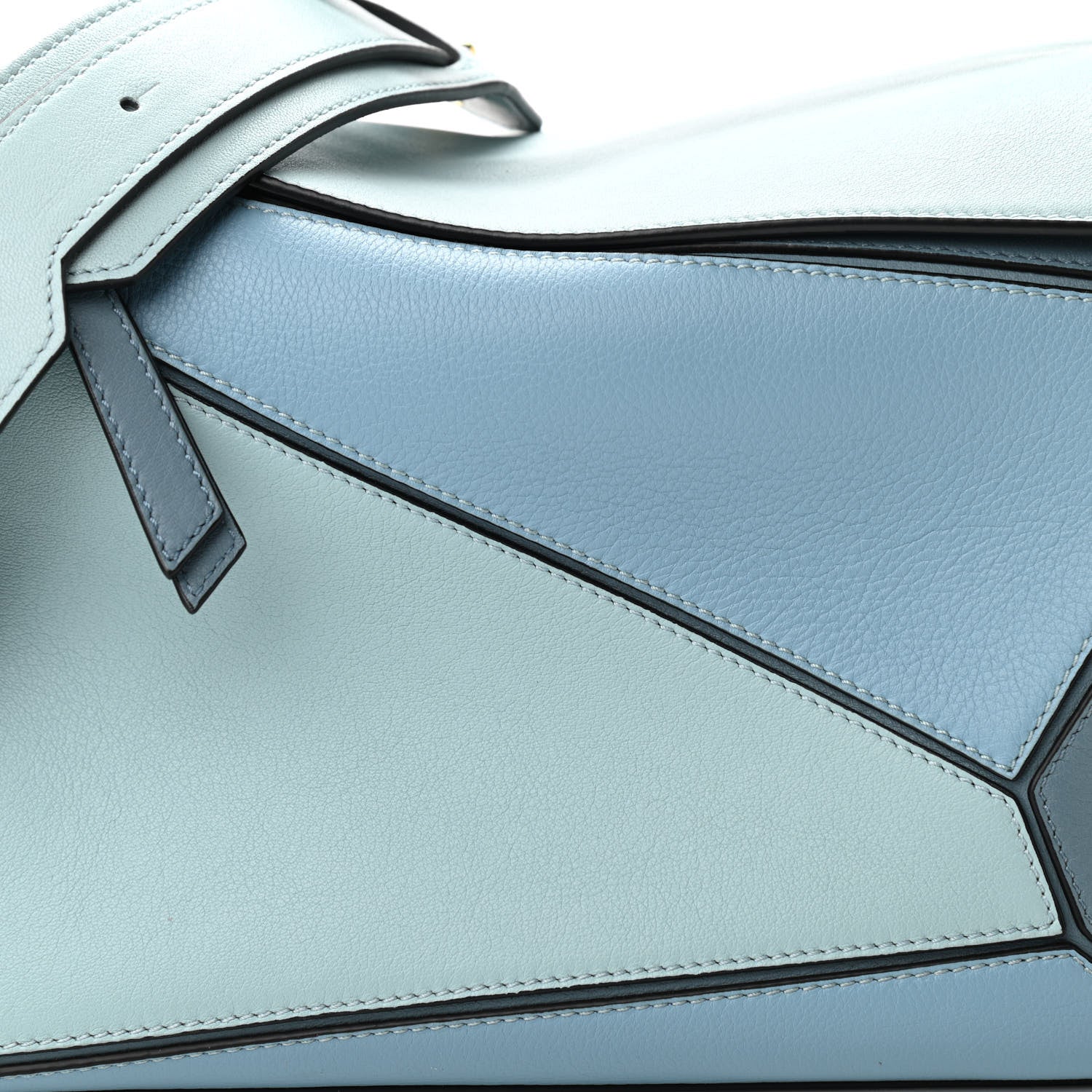 Loewe Calfskin Medium Puzzle Bag Aqua Light Blue Stone Blue 7 of 9