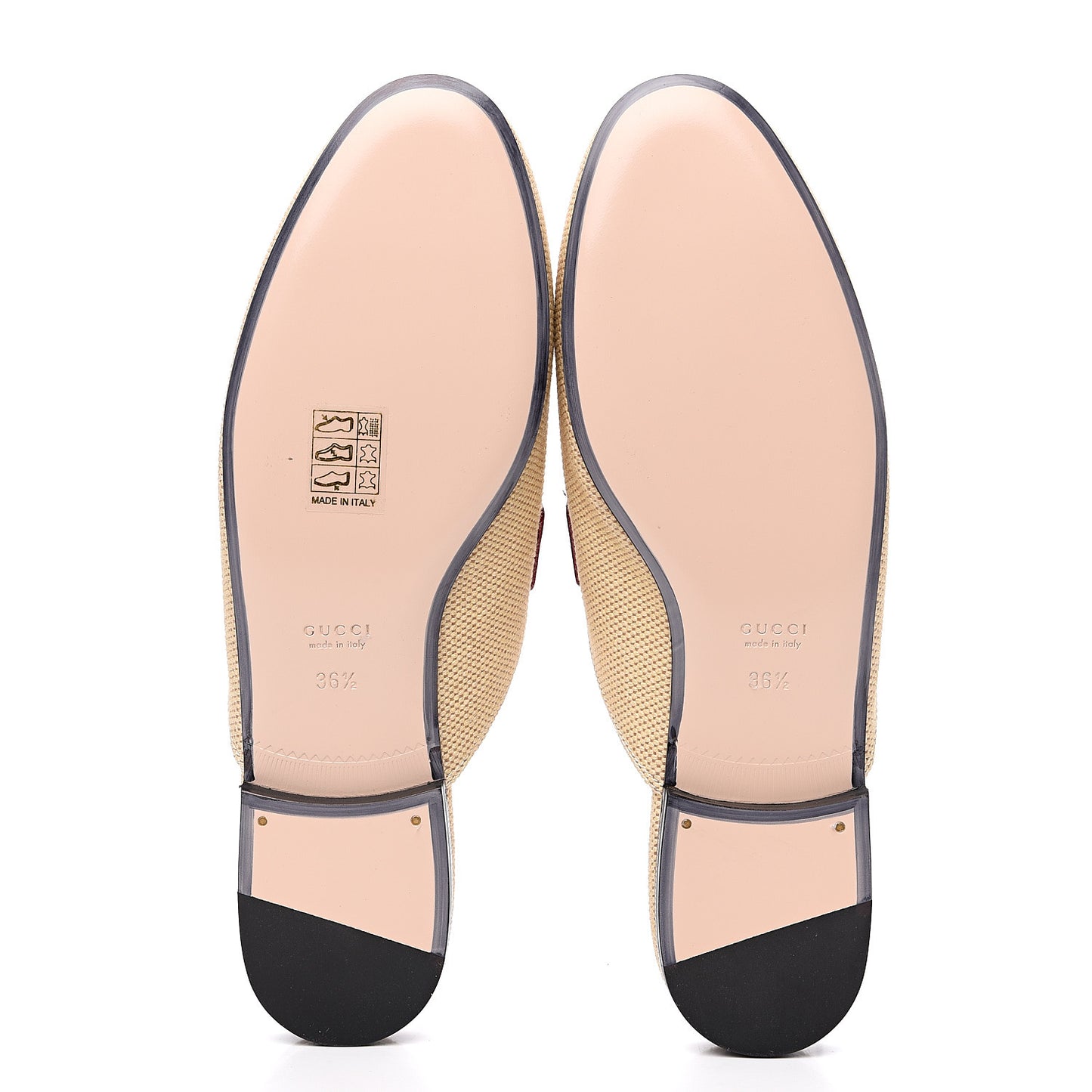 Canvas Vintage Charlotte Web Princetown Slippers 36.5 Sand Cuir
