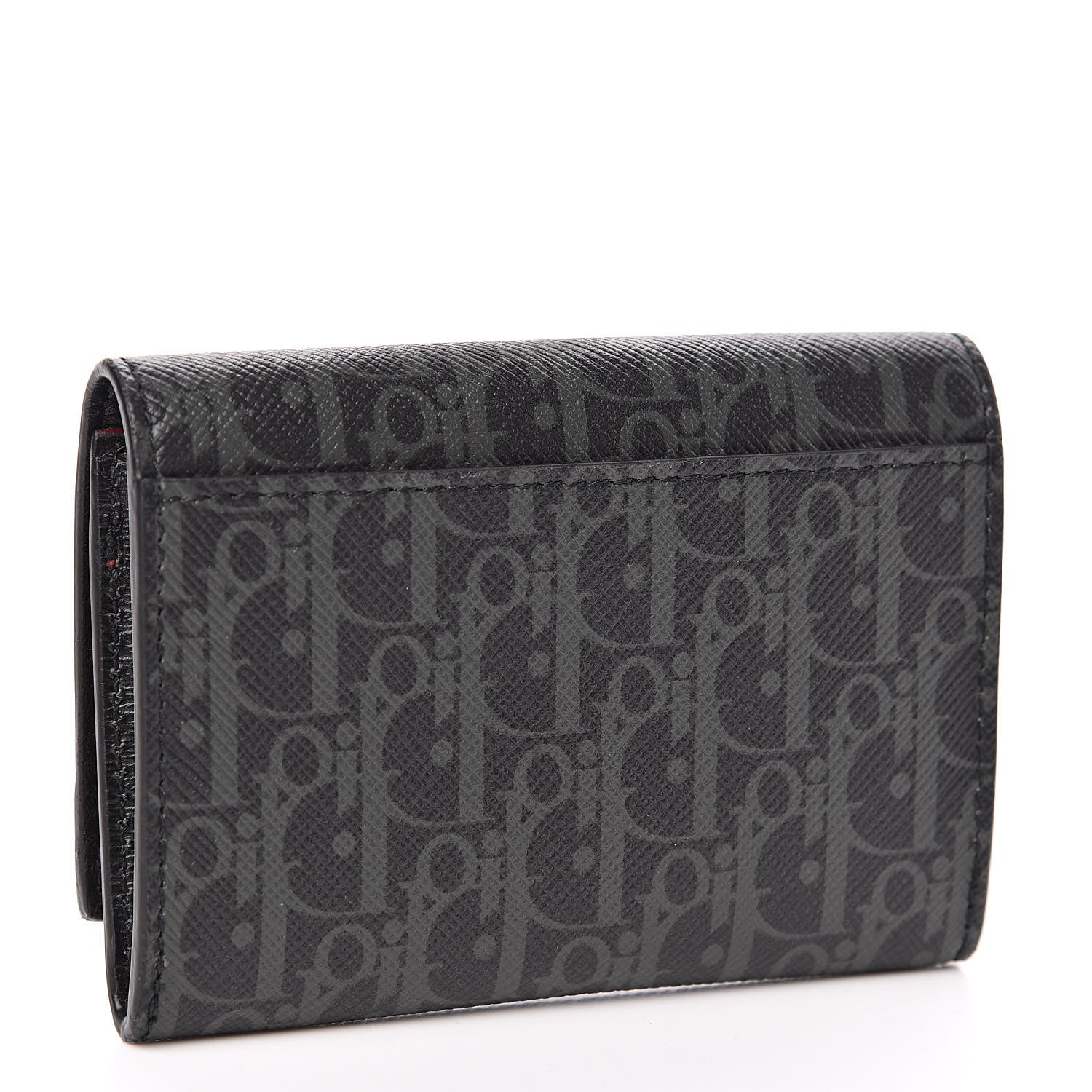 Christian Dior Homme Monogram Porte Cartes De Visite Grise 3 of 8