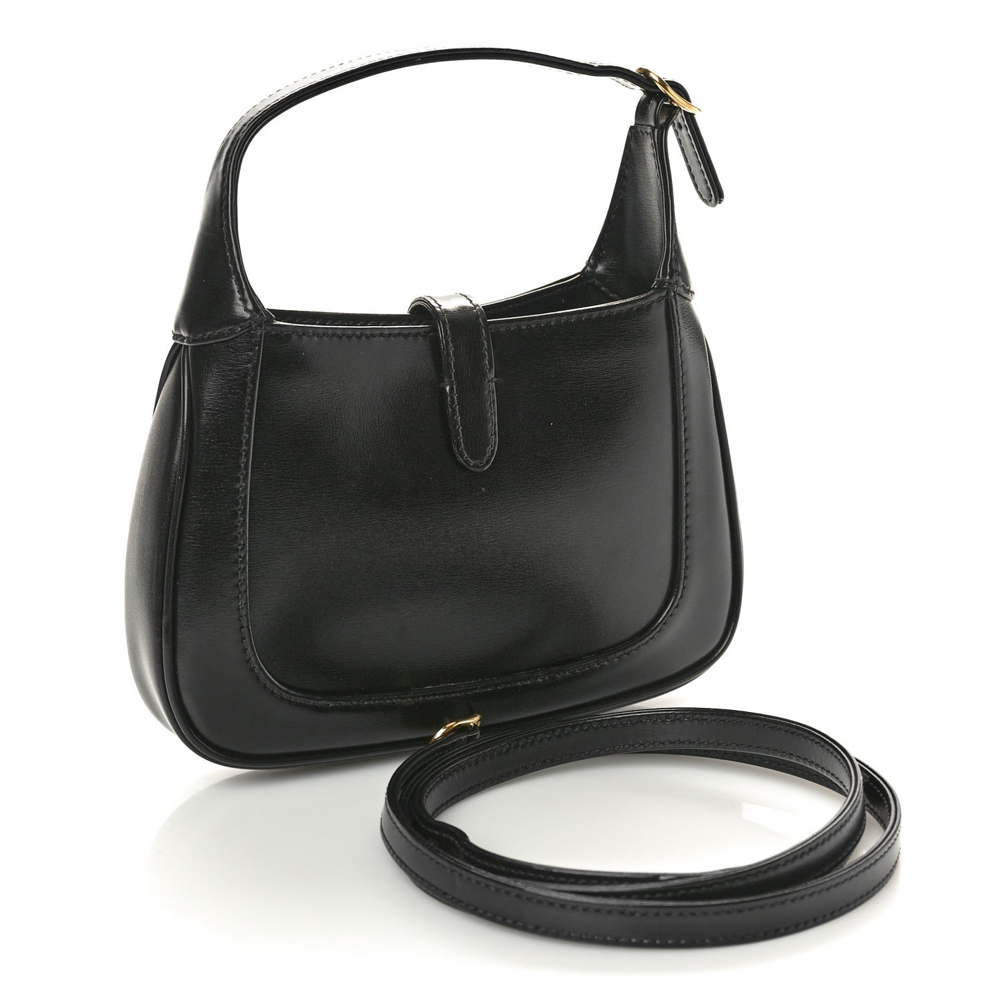 Boarded Dyana Lux Calfskin Mini Jackie 1961 Hobo Black