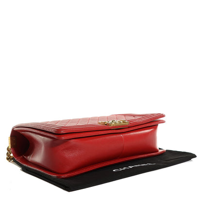 Chanel Lambskin Quilted New Medium Boy Flap Red 4 of 8