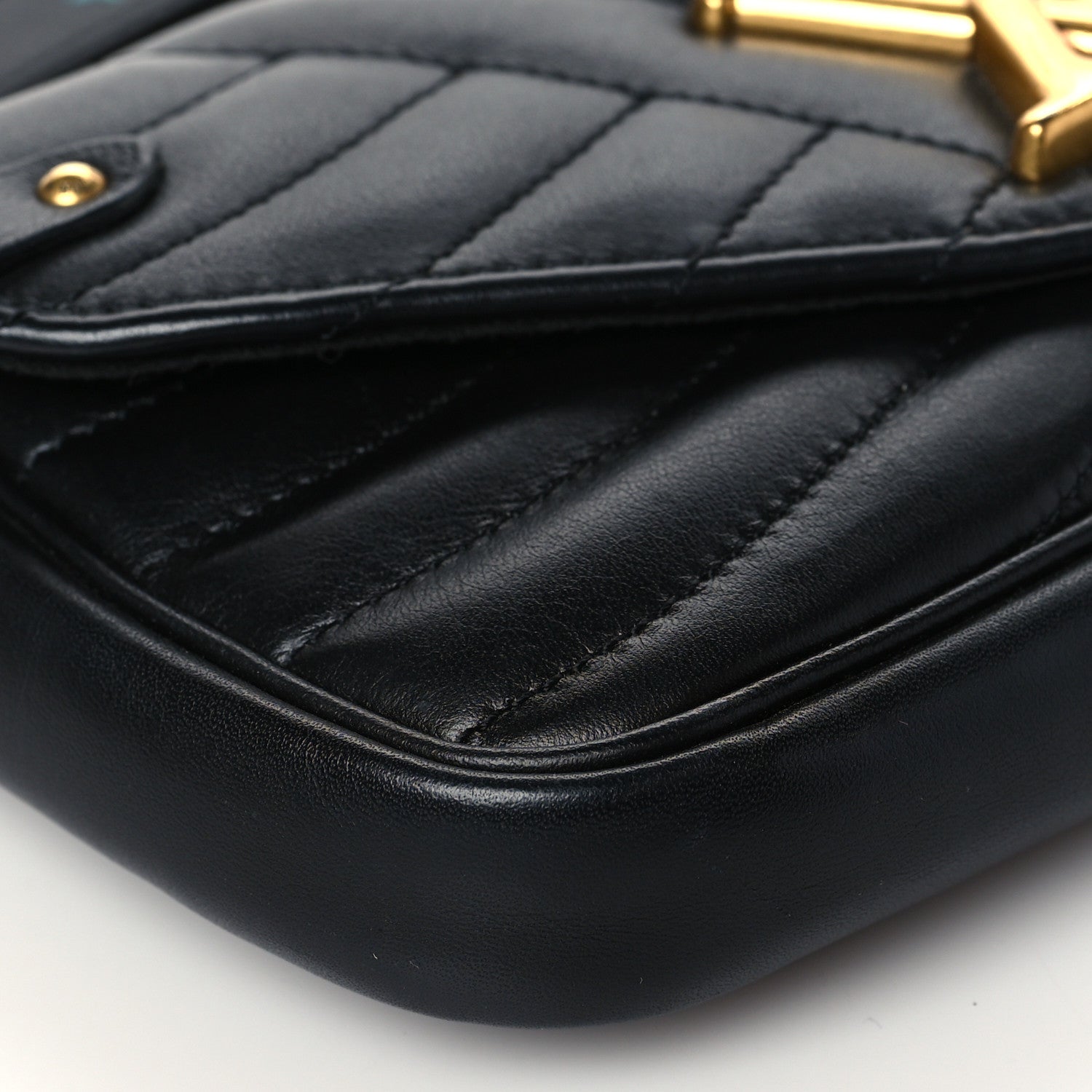 Louis Vuitton Calfskin New Wave Chain Pochette Black 8 of 10