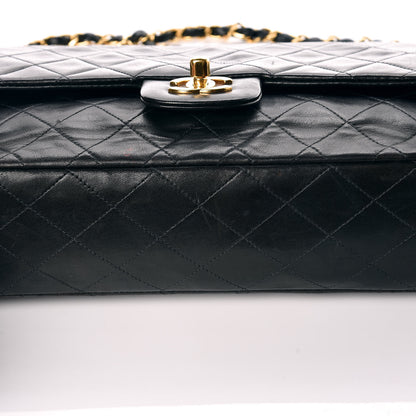 Chanel Lambskin Quilted Medium Double Flap Black 17 of 17
