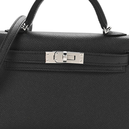 Hermes Epsom Mini Kelly Sellier 20 Black 7 of 10