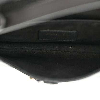 Christian Dior Grained Calfskin Mini Saddle Bag Black 5 of 12