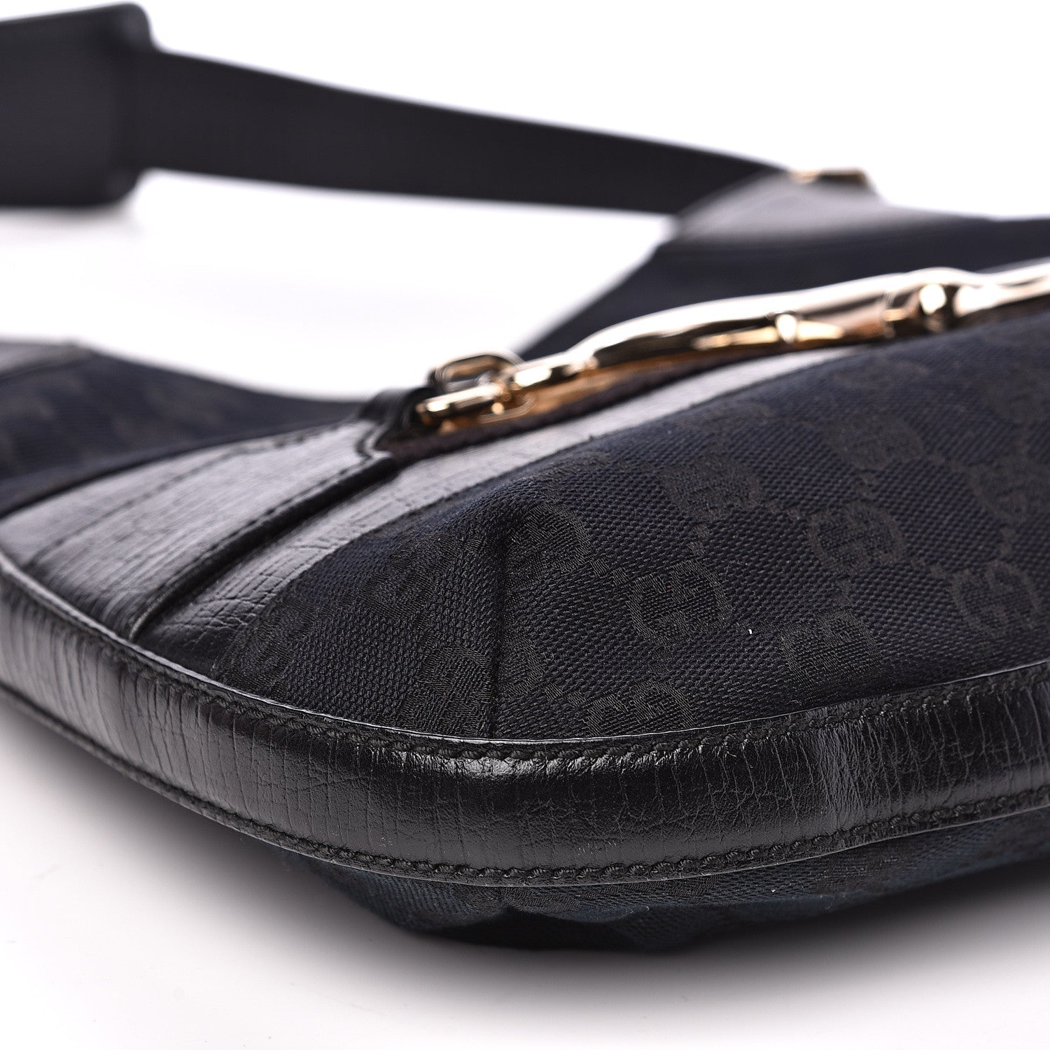 Gucci Monogram Hasler Hobo Black 7 of 12