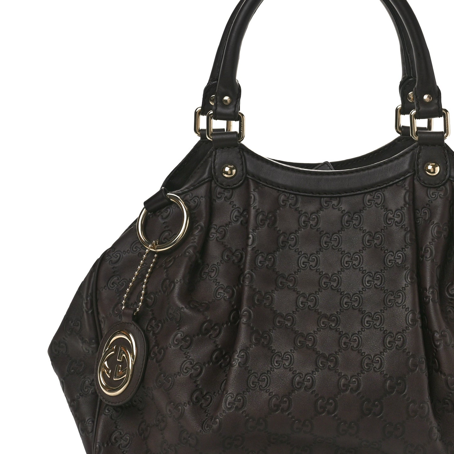 Guccissima Medium Sukey Tote Brown