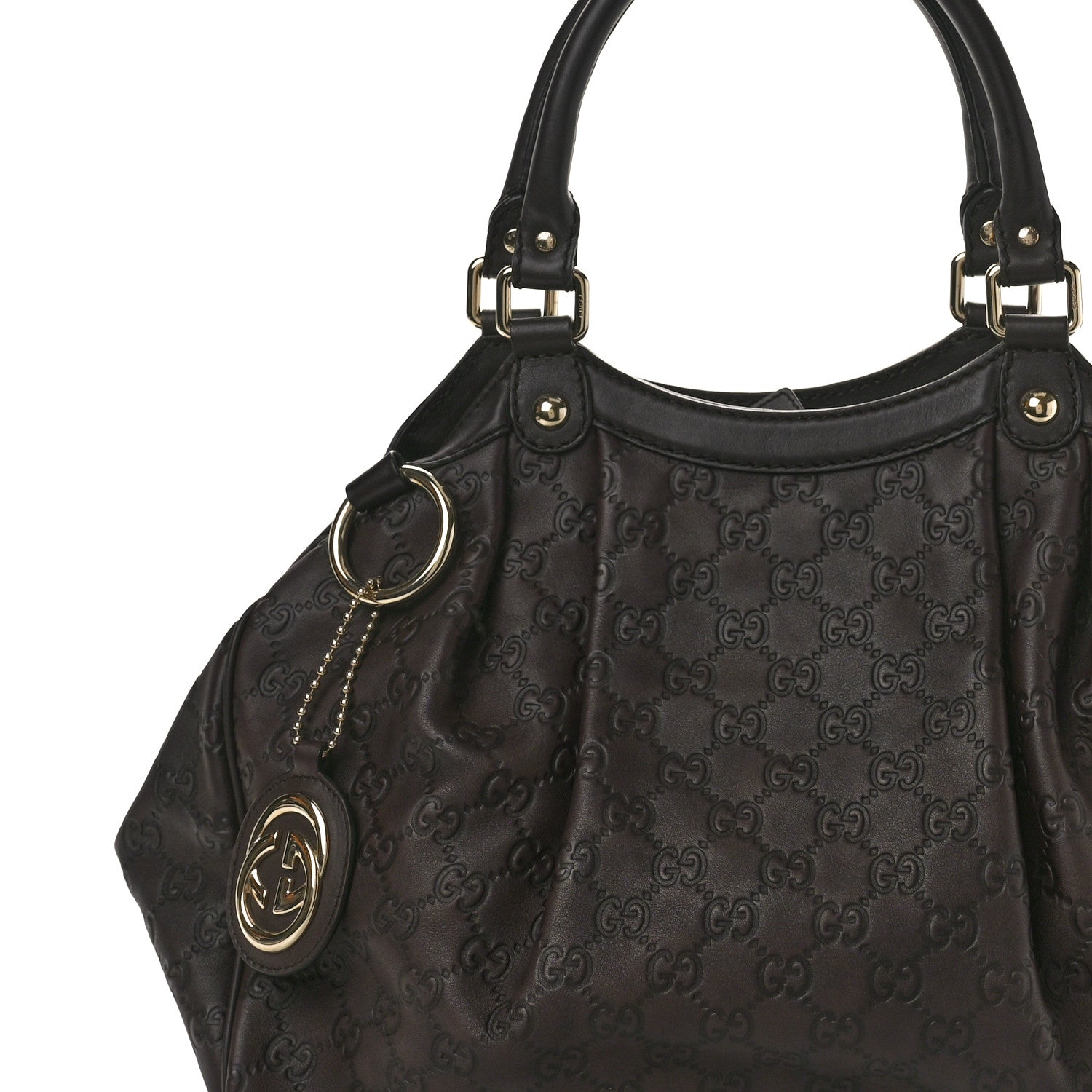 Gucci Guccissima Medium Sukey Tote Brown 8 of 11