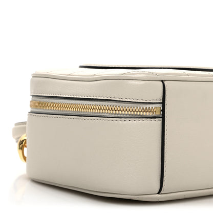 Gucci Sakai Be Green Calfskin Diagonal Stitched Blondie Top Handle Bag Mystic White 9 of 10