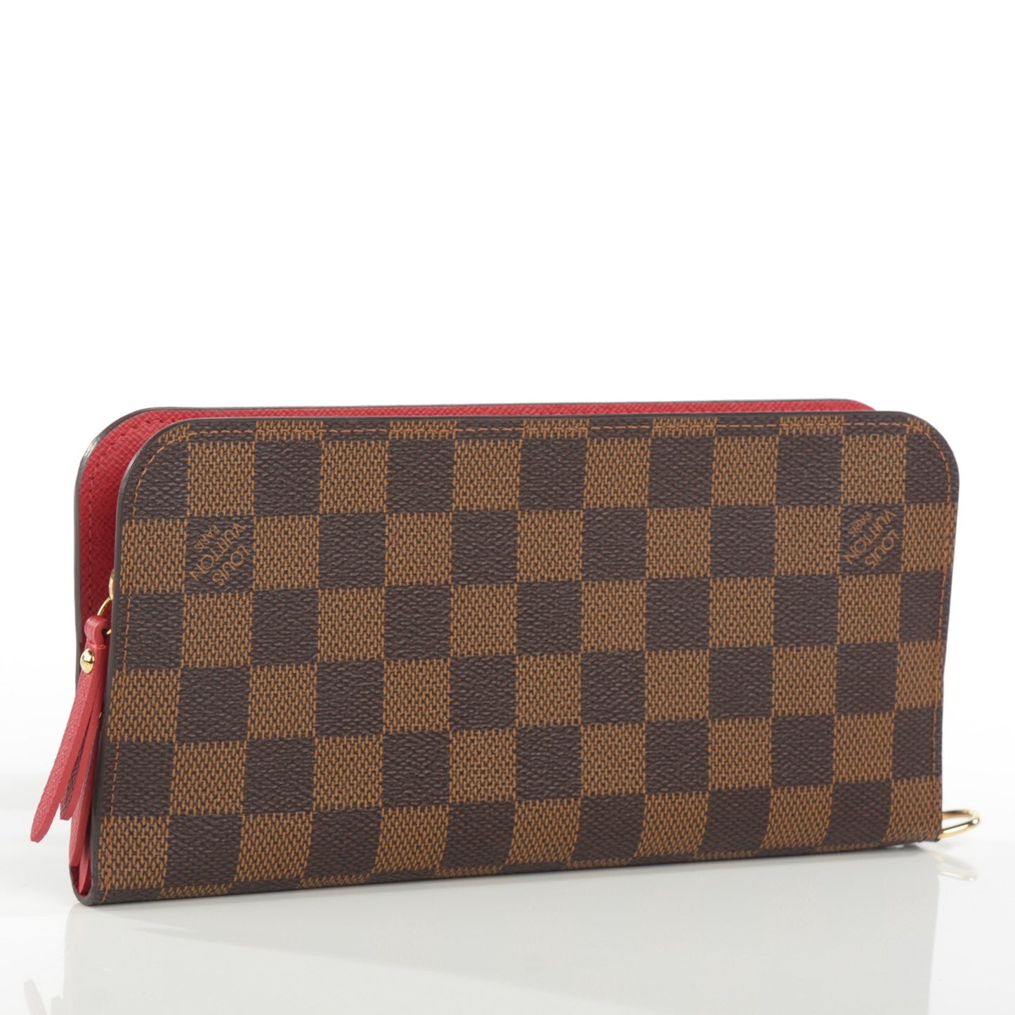 Damier Ebene Insolite Wallet Red