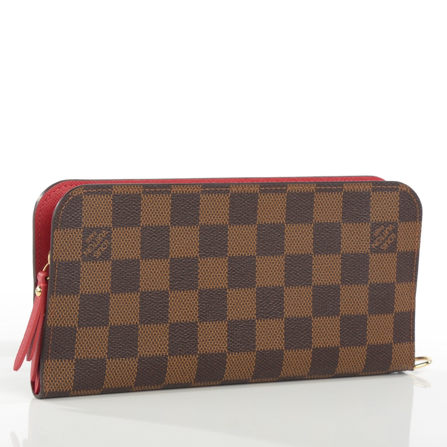 Louis Vuitton Damier Ebene Insolite Wallet Red 3 of 7