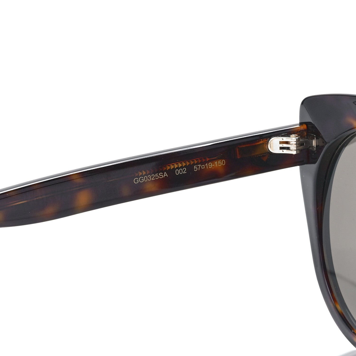 Gucci Acetate Cat Eye Sunglasses GG0325S Tortoise 5 of 7