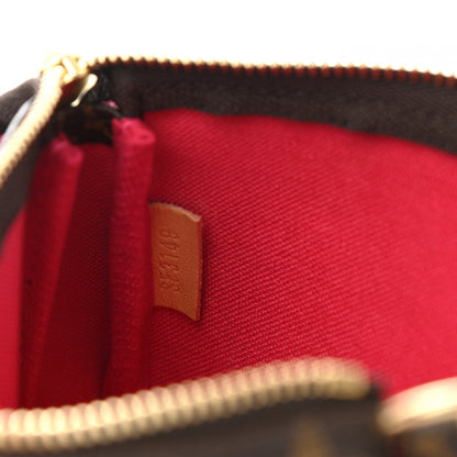 Louis Vuitton Monogram 2019 Christmas Animation Mini Courchevel Pochette Accessories Fuchsia 7 of 7