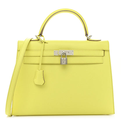 Hermes Epsom Kelly Sellier 32 Soufre 1 of 17
