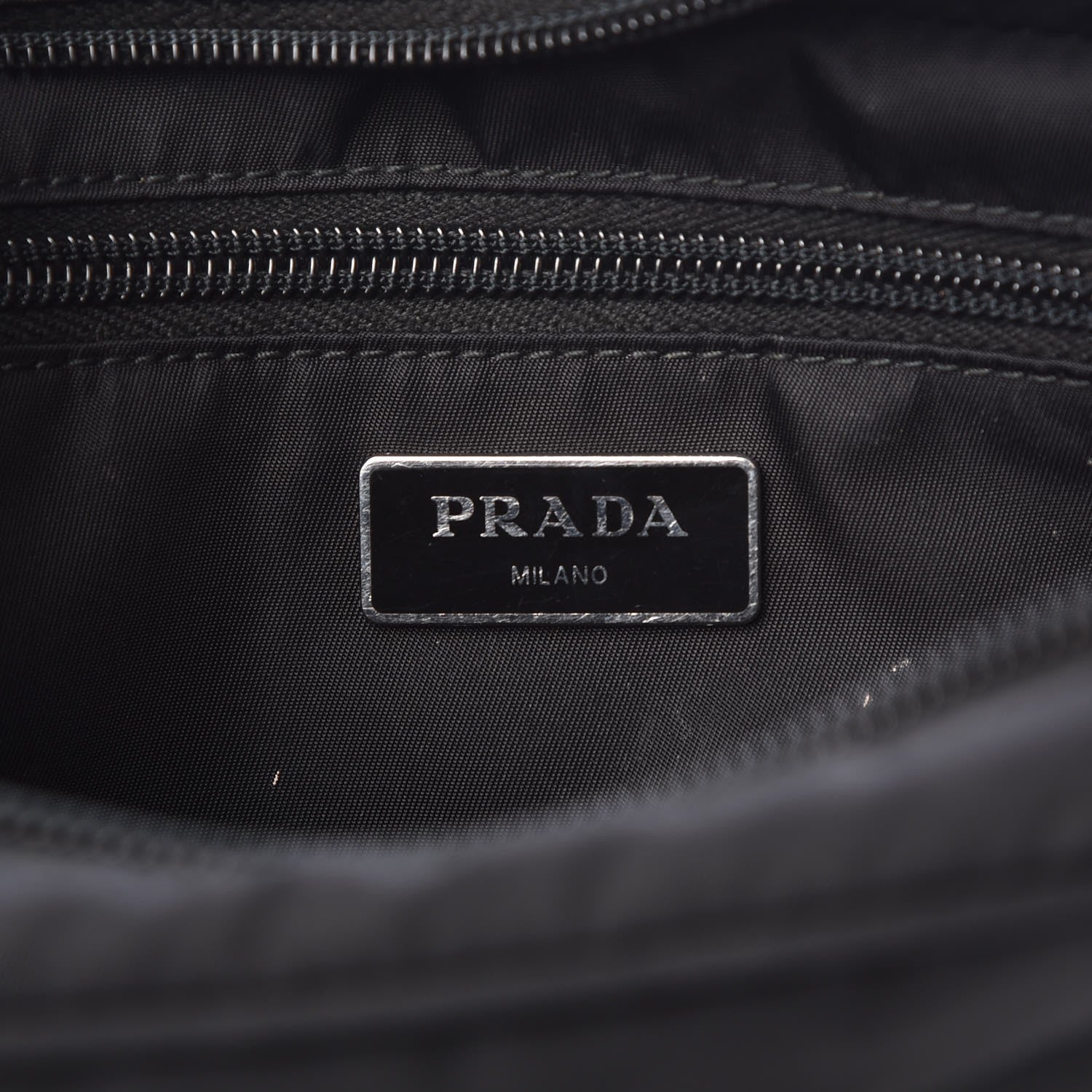 Prada Tessuto Nylon Belt Bag Black 6 of 13