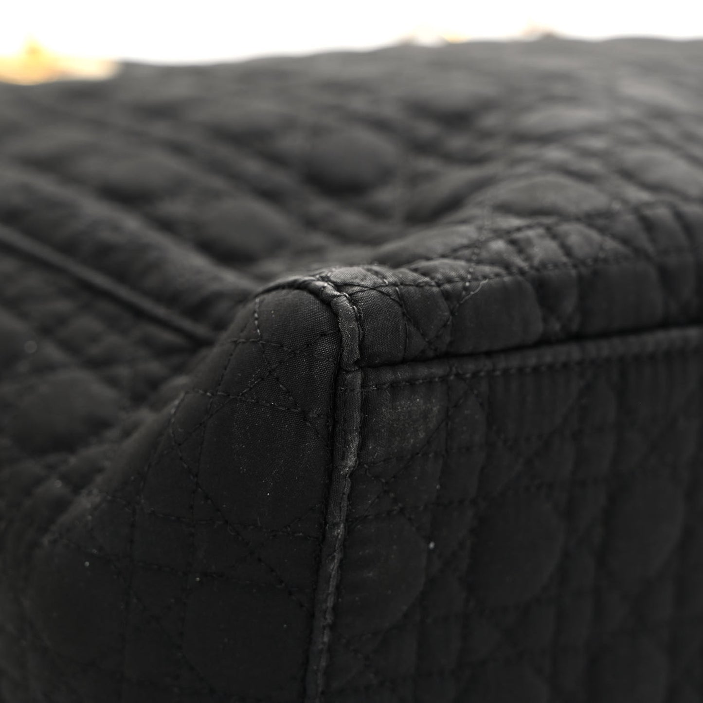 Nylon Cannage Large Lady Dior Black