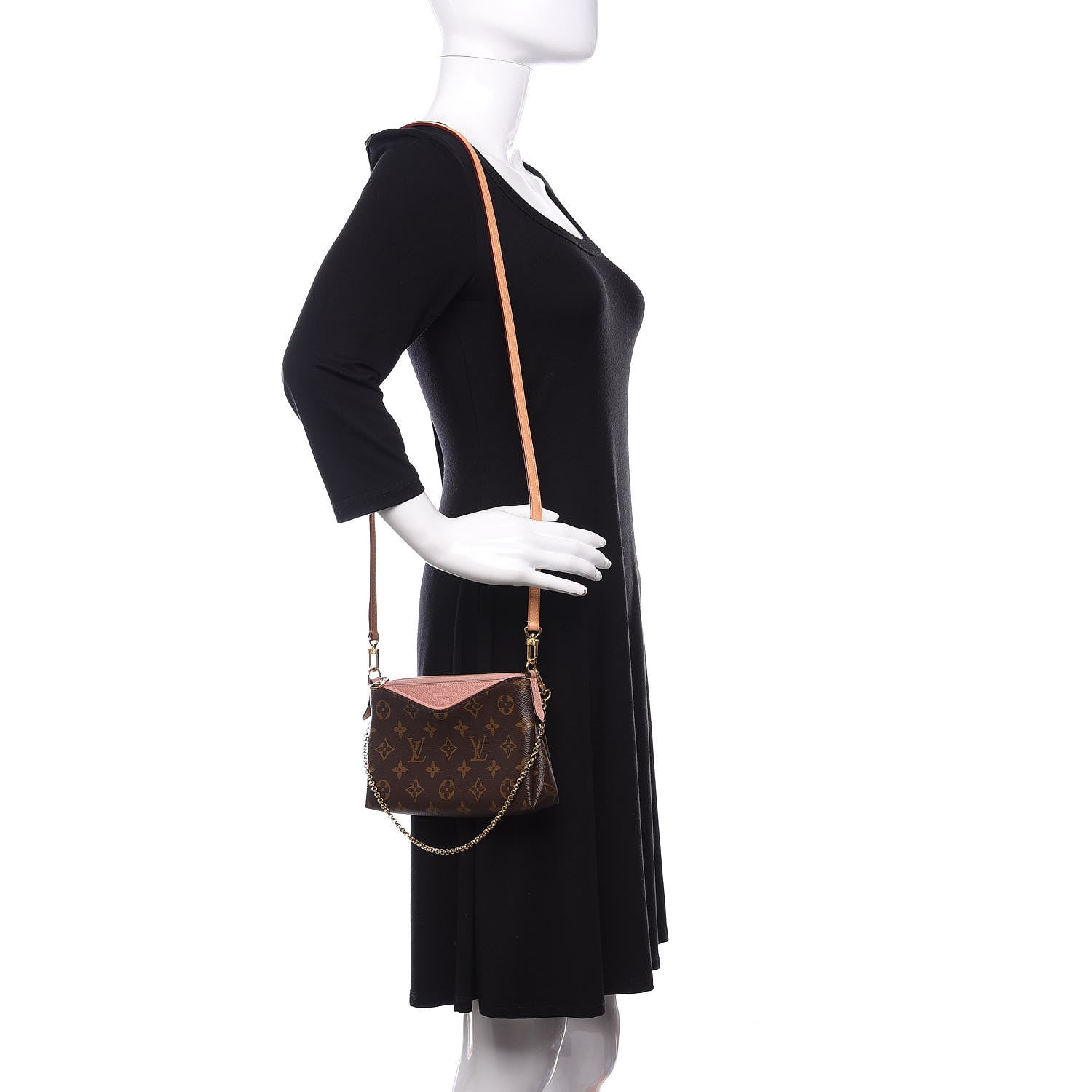 Louis Vuitton Monogram Pallas Clutch Rose Poudre 2 of 10