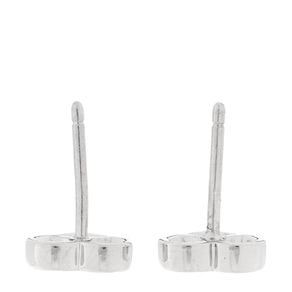 Tiffany Platinum Diamond Heart Stud Earrings 3 of 5