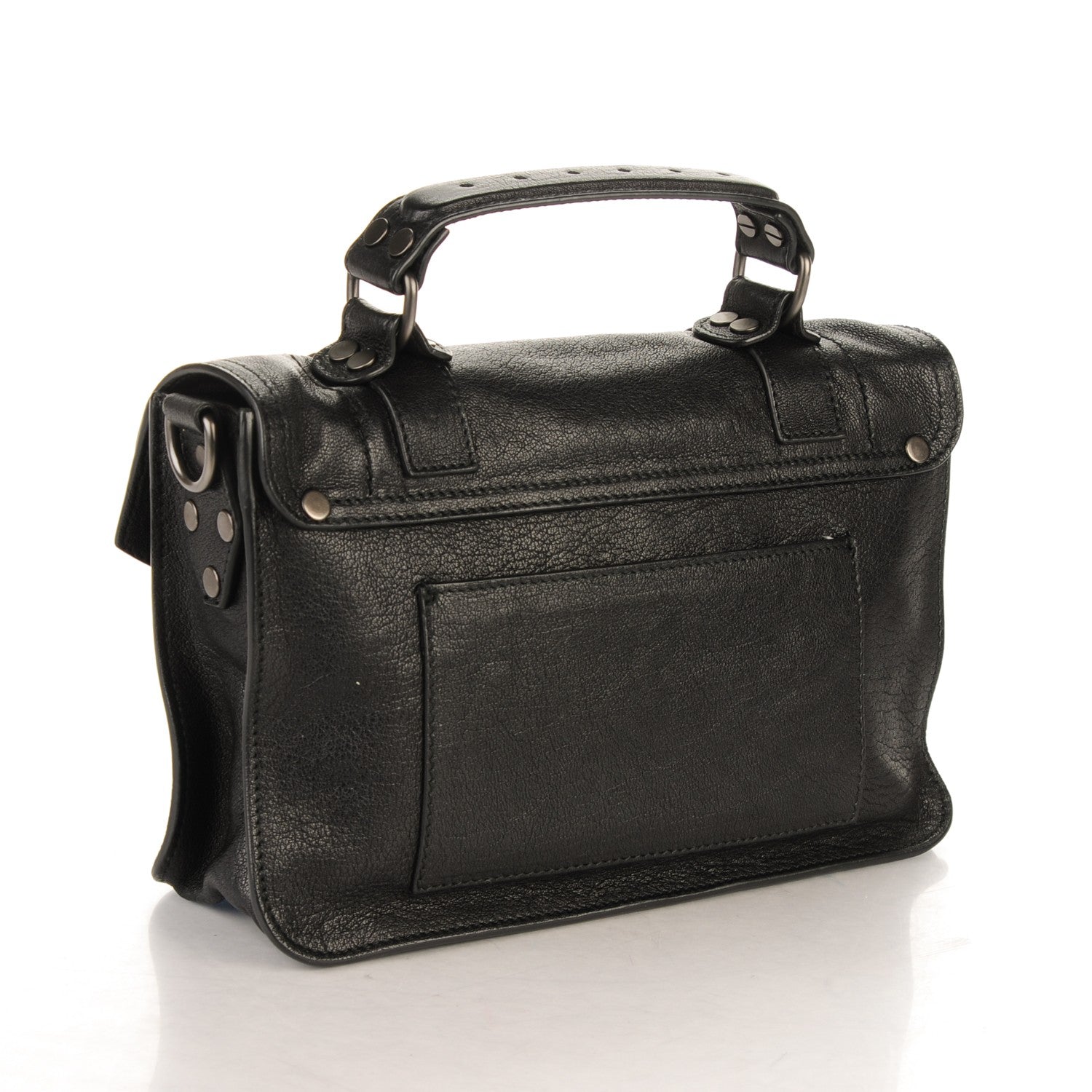 Proenza Schouler Lambskin Tiny PS1 Satchel Black 3 of 7