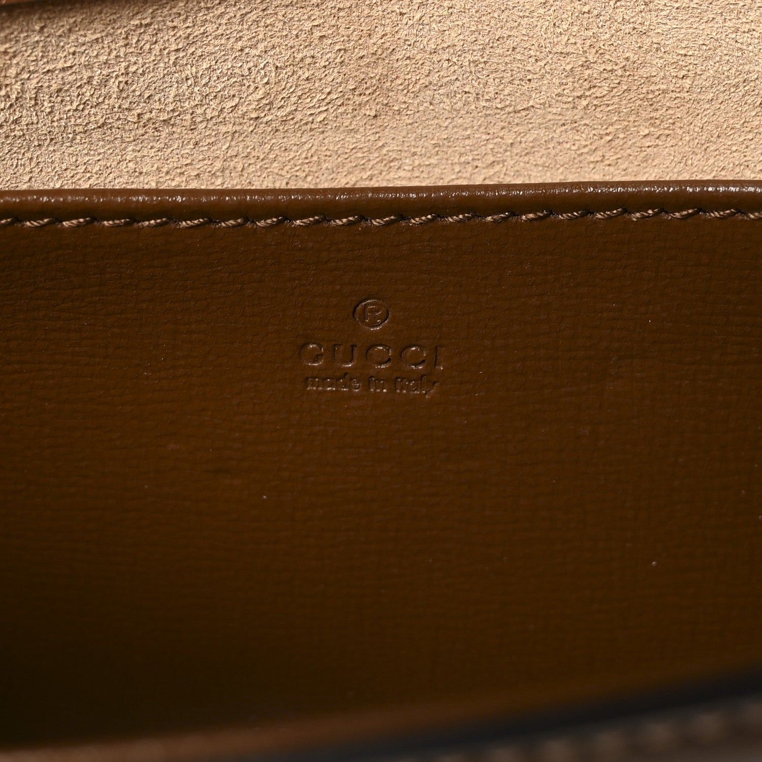 Gucci GG Supreme Monogram Azalea Calfskin Horsebit 1955 Mini Bag Beige Ebony Brown Sugar 7 of 11